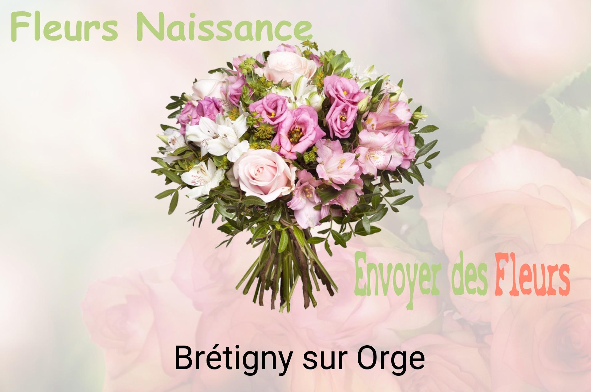 Bouquet de fleurs de naissance livré à Brétigny-sur-Orge