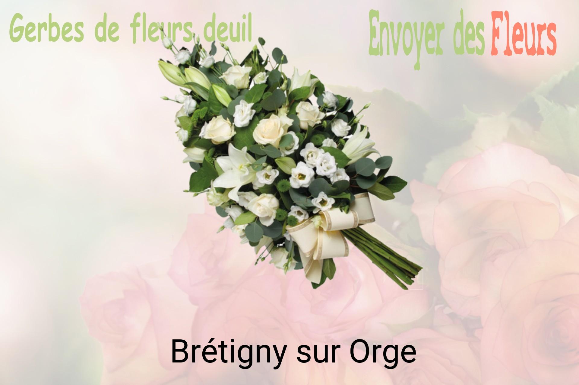 Gerbe de fleurs de deuil livrée à Brétigny-sur-Orge